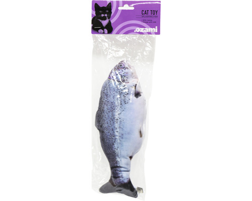 Kattleksak OZAMI sprattlande fisk 30cm lax