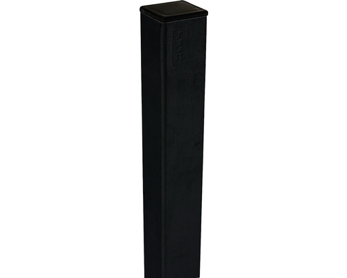 Stålstolpe PLUS 4,5×4,5×186cm pulverlackad svart