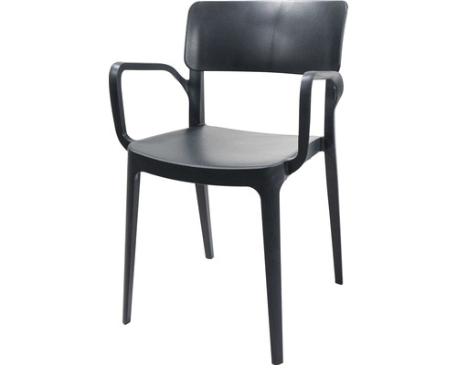 Stapelstol med armstöd VEBA Wing 82x54x55cm plast antracit