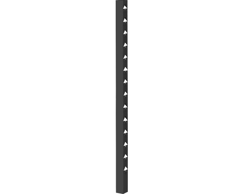 Staketstolpe JABO Öckerö 1480mm svart 70x70mm avslut