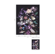 Fototapet MARBURG Smart Art Easy Floral lila 4 delar 270x212cm 47225-thumb-3