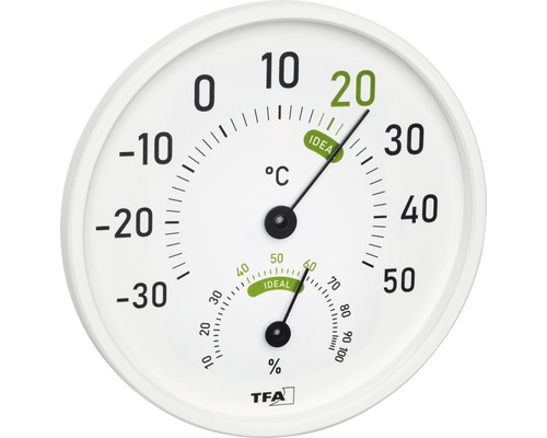 Termometer Hygrometer TFA analog vit