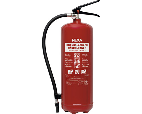 Brandsläckare NEXA pulver 6kg 43A röd 233B C