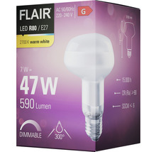 Reflektorlampa FLAIR LED R80 E27 7W(47W) 590lm 2700K varmvit matt dimbar-thumb-3