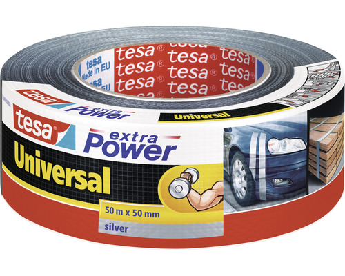 Vävtejp TESA Extra Power Universal silver 50mm 50m