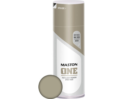 Sprayfärg MASTON One RAL 1019 Satin grå Beige 400ml