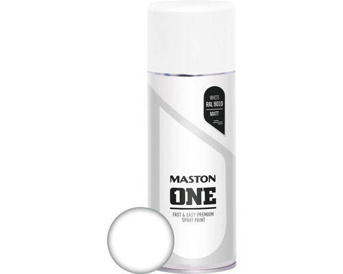 Sprayfärg MASTON One RAL 9010 matt vit 400ml