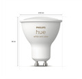 Reflektorlampa PHILIPS Hue White & Color Ambiance GU10 4,3W 230lm varmvit-dagsljusvit dimbar vit 1 styck - kompatibel med SMART HOME by hornbach