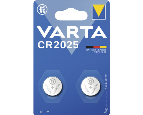 Knappcellsbatteri VARTA CR2025 2-pack-0