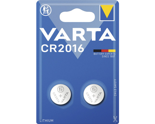 Knappcellsbatteri VARTA CR2016 2-pack