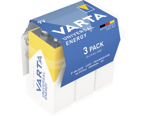 Batteri VARTA E 9V 3-pack
