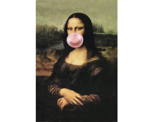 Poster Monalisa bubblegum 60x90cm