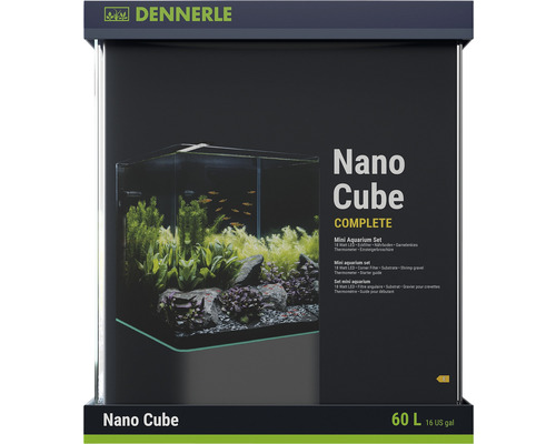 Nanoakvarium DENNERLE Nano Cube Complete 60L LED-belysning Chihiros C 361