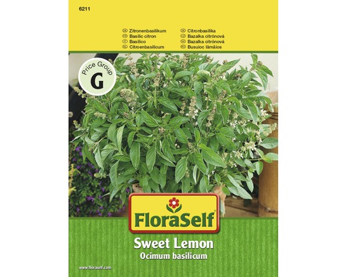 Kryddväxtfrö FLORASELF Basilika Citron-Sweet