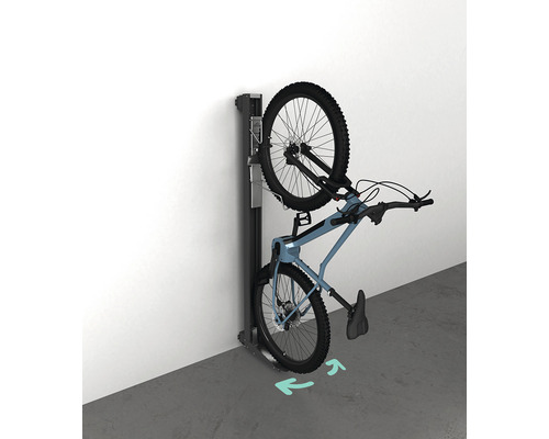 Cykelhållare BIOHORT Bikelift väggmontage svängbar för Avantgarde, Europa, HighLine, Panorama, Neo mörkgrå-metallic-0