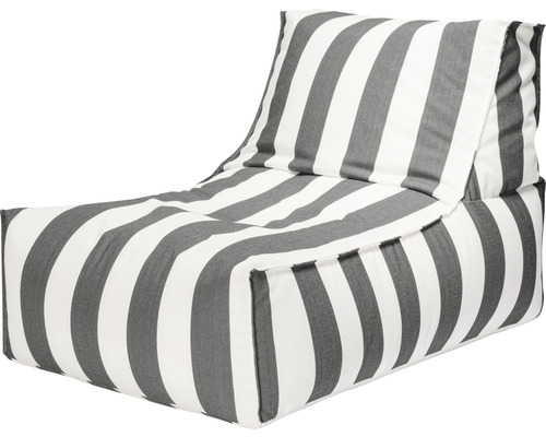 Sittsäck stol Santorini rock grå/vit 65x100x65cm-0