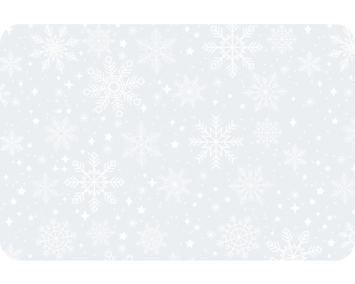Bordstablett Snowflakes vit/transparent