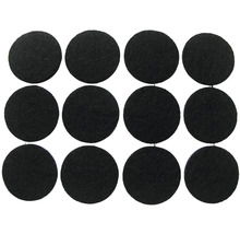 Möbeltassar rund svart 28mm 12-pack-thumb-0