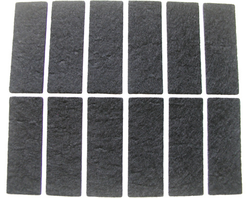 Möbeltassar svart 44x16mm 12-pack-0
