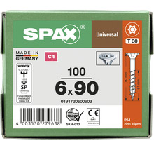 Universalskruv SPAX C4 6,0x90 T30 100-pack-thumb-2