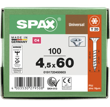 Universalskruv SPAX C4 4,5x60 T20 100-pack-thumb-2