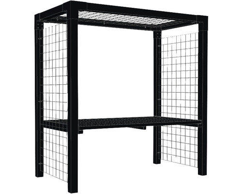 Trädgårdsbord PLUS Daylife modell 1 inkl spaljé trä/stål svart