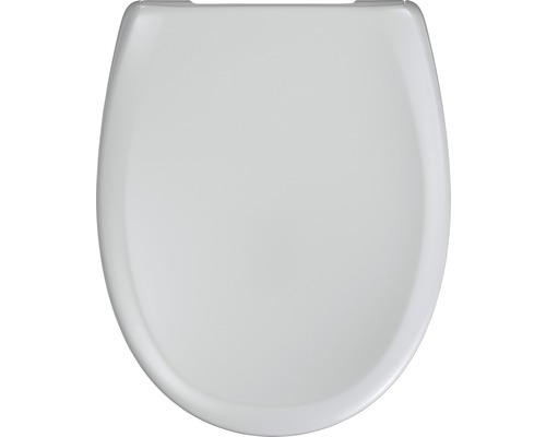 Toalettsits FORM & STYLE New Paris ljusgrå blank oval rostfritt mjukstängning quick&clean 531089-0