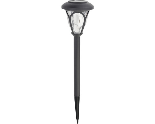 Solcellslampa LED grå 41,5cm 200mAh