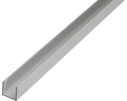 U-profil KAISERTHAL aluminium silver 16x13x1,5 mm 2 m