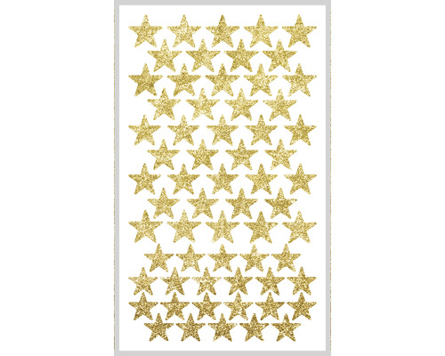 Ministicker AGDESIGN Stars Gold 8x14cm 63 delar