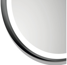 DSK spegel med LED-belysning Black Circular matt Ø60cm IP 24-thumb-1