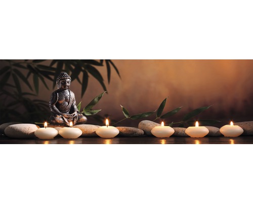 Canvastavla THE WALL Floating Candles 50x150cm