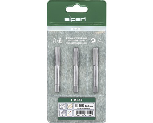 Gängtappset ALPEN 3-delars M10