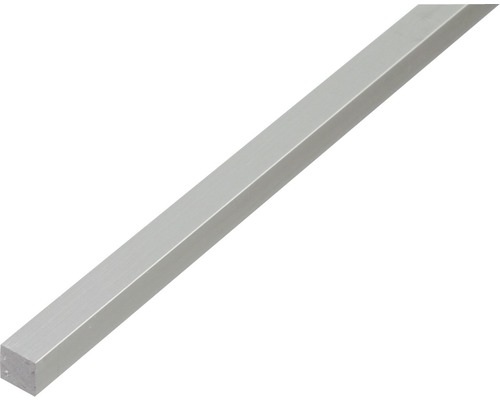 Fyrkantsstav KAISERTHAL aluminium silver 10x10mm 1m