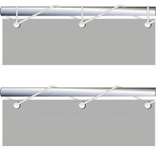 Balkongskydd FLORACORD 65x300cm silvergrå-thumb-3