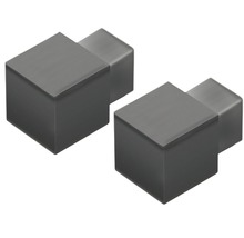 Hörnstycke DURAL Squareline PVC svart 9mm-thumb-0