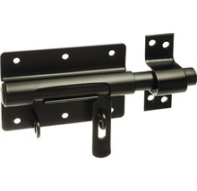 Skjutregel ALBERTS med lockbeslag 79x135mm plastbelagd svart-thumb-0