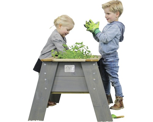 Planteringsbord barn EXIT Aksent trä L 93,5x68x50cm grå