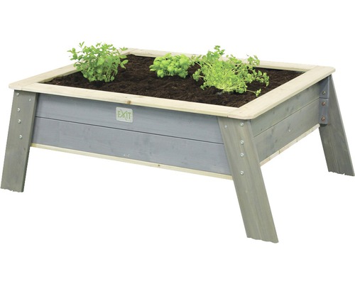 Planteringsbord barn EXIT Aksent trä XL 138x94x50cm grå