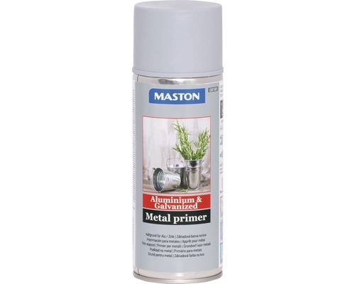 Sprayfärg MASTON grundfärg metall zink aluminiumminium 400ml