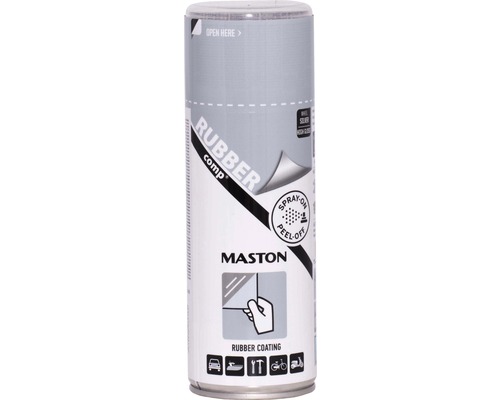 Sprayfärg MASTON rubber comp silver glans 400ml