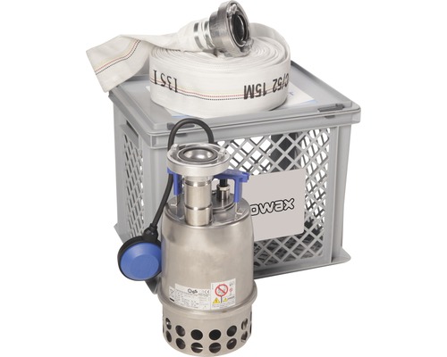 Dränkbar pump NOWAX by Ebara STPN 600 smutsvatten inkl. bär-/filterkorg med låsbart lock och 15m slang