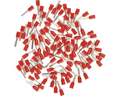 Ändhylsor HAUPA isolerade 1mm² röd 100 styck 270804-0