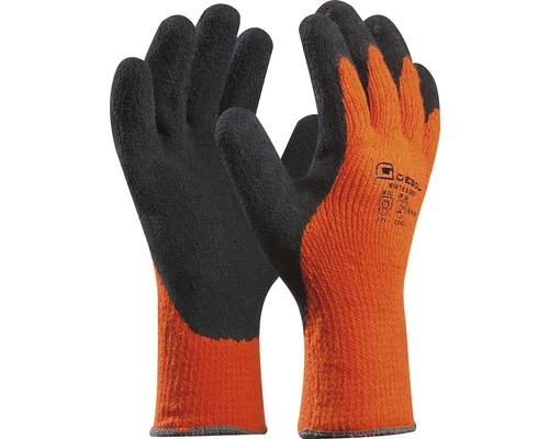 GEBOL arbetshandskar Winter Grip orange/svart storlek 8